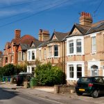 Typical english houses in Oxford. England