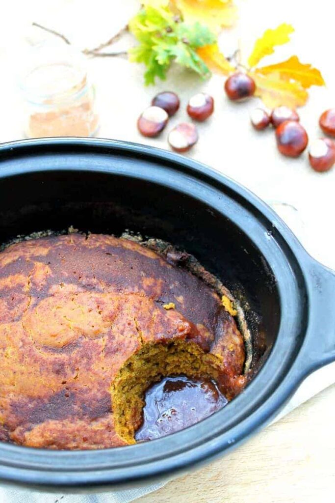 slow cooker pumpkin pudding